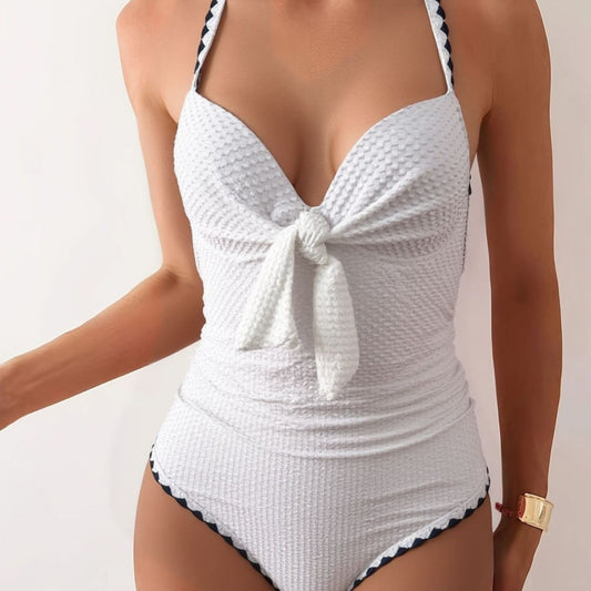 Lacy Chanel-inspired Push-up Sexy One-piece Swimsuit